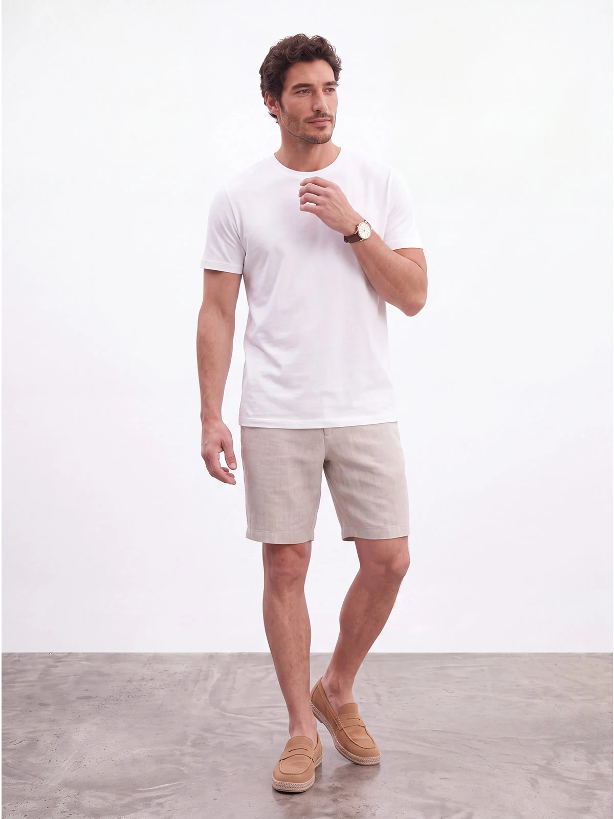 SHORT LINO HOMBRE SPAVALDI BLANCO - 1