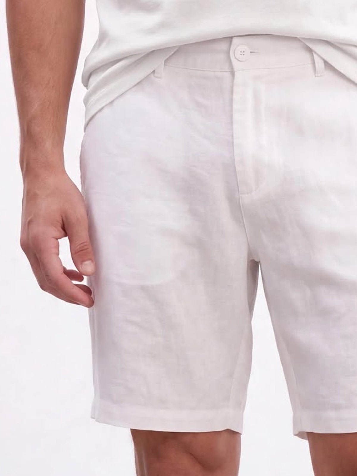 SHORT LINO HOMBRE SPAVALDI BLANCO - 4