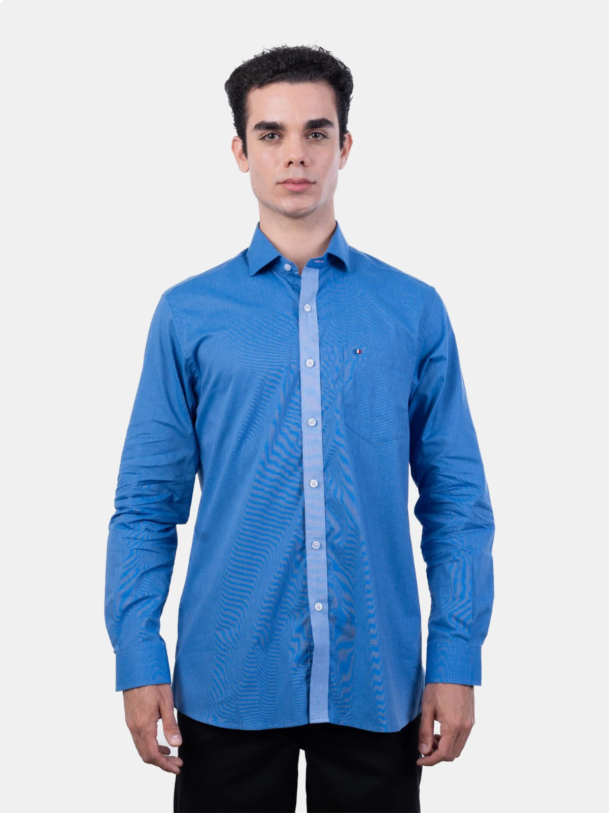 CAMISA MANGA LARGA HOMBRE PIERRE CARDIN TESSUTO MADE IN ITALY ETQ - 1