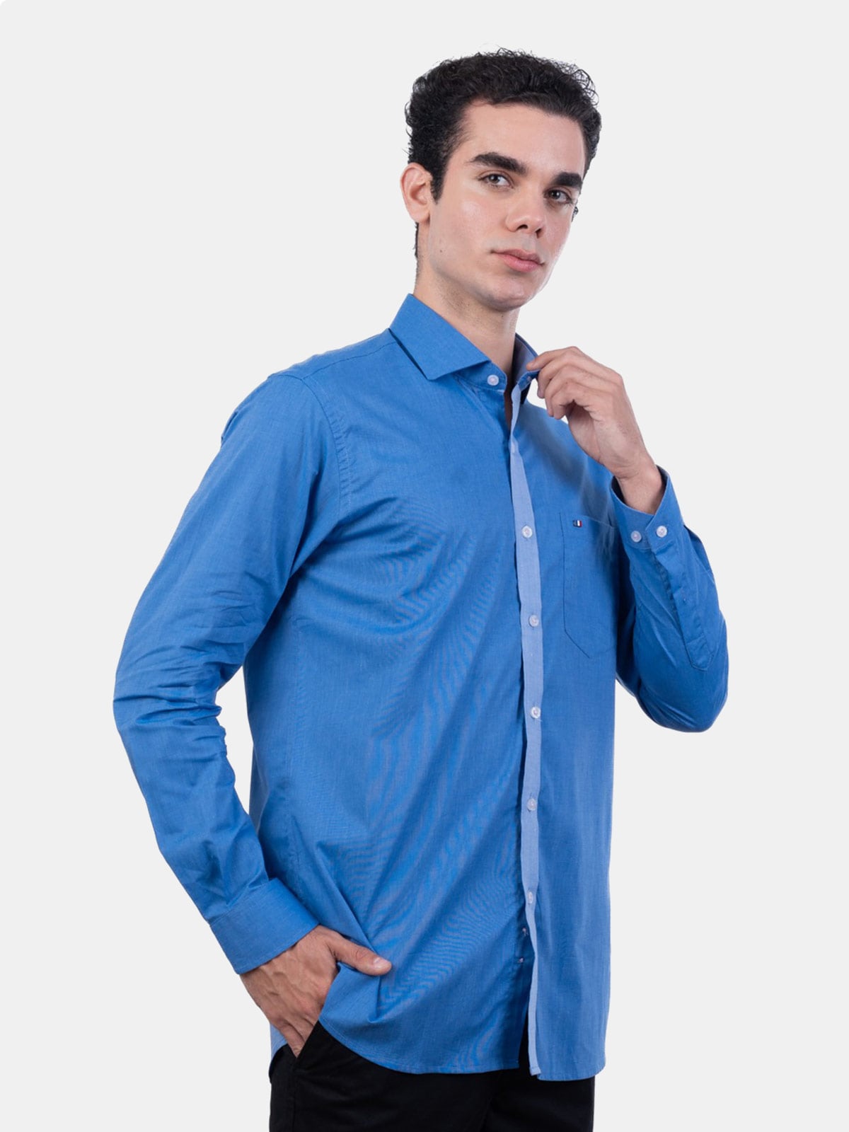 CAMISA MANGA LARGA HOMBRE PIERRE CARDIN TESSUTO MADE IN ITALY ETQ - 3