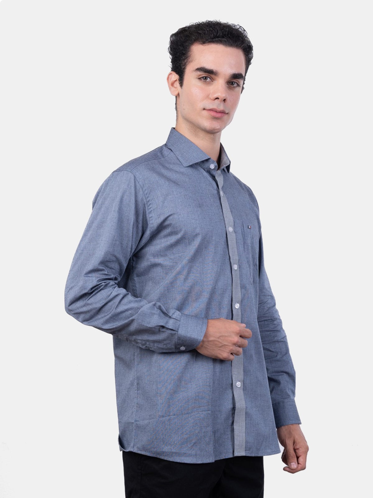 CAMISA MANGA LARGA HOMBRE PIERRE CARDIN TESSUTO MADE IN ITALY ETQ - 3