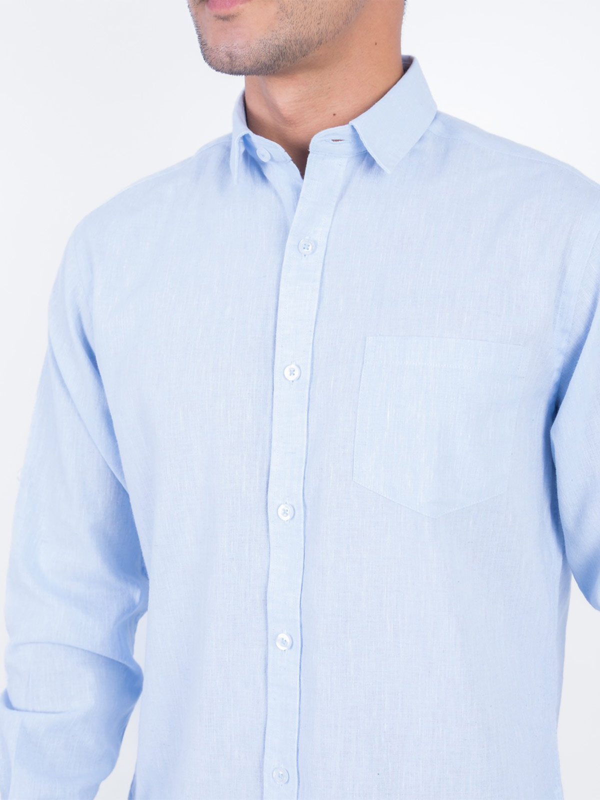 CAMISA MANGA LARGA LINO HOMBRE PIERRE CARDIN - 4