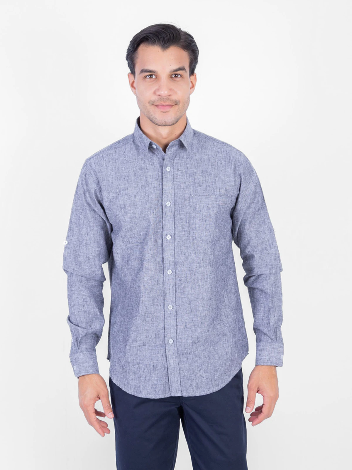 CAMISA MANGA LARGA LINO HOMBRE PIERRE CARDIN - 1