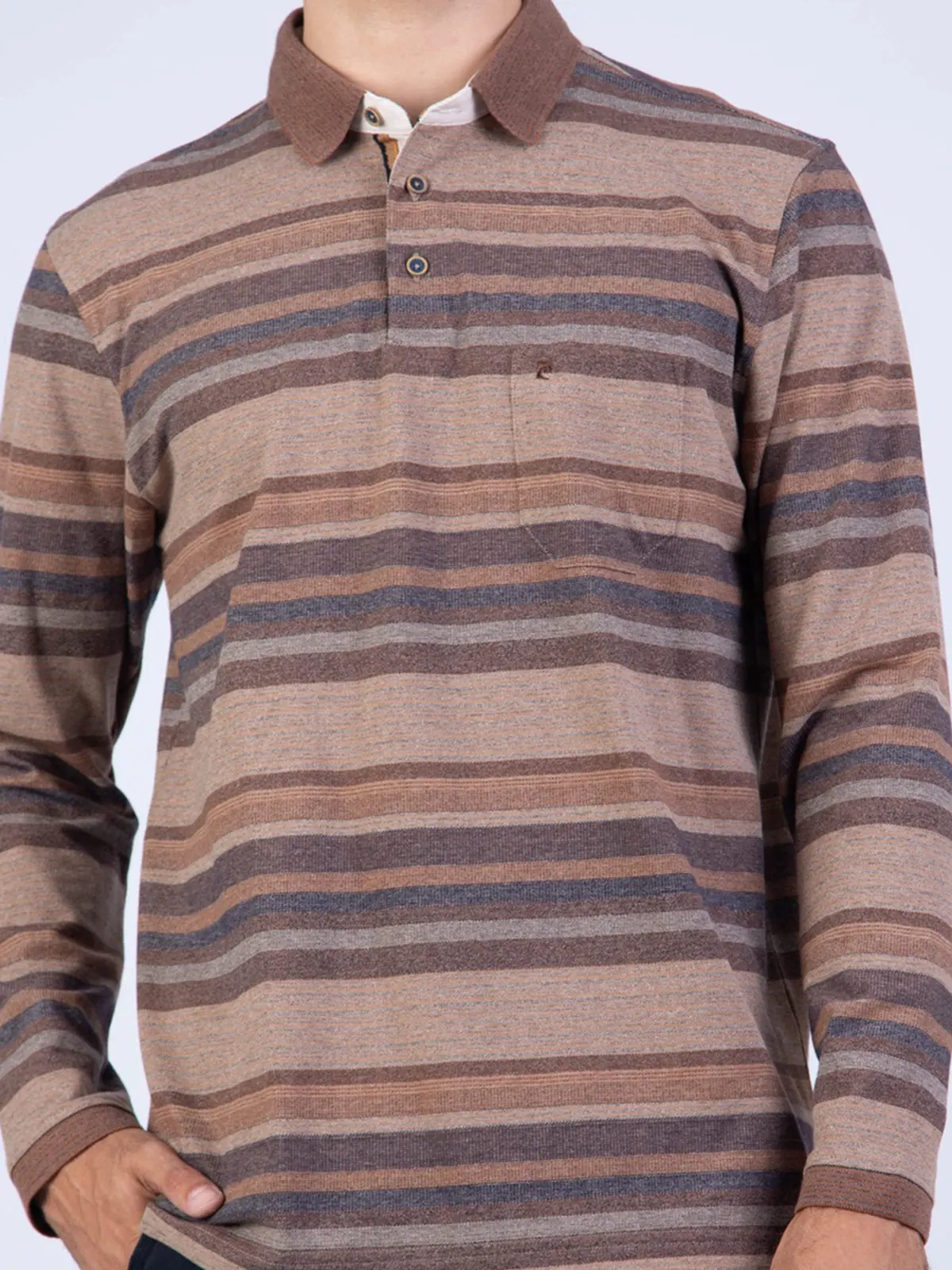 POLO MANGA LARGA HOMBRE PIERRE CARDIN PC-63103POO - 3