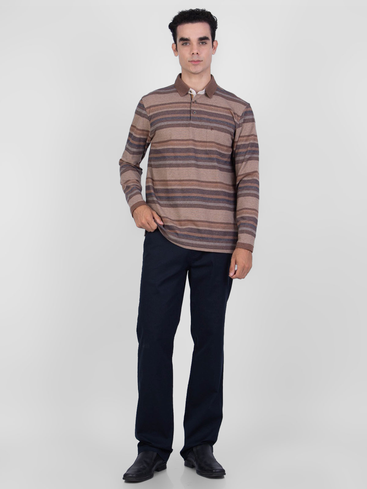 POLO MANGA LARGA HOMBRE PIERRE CARDIN PC-63103POO - 4