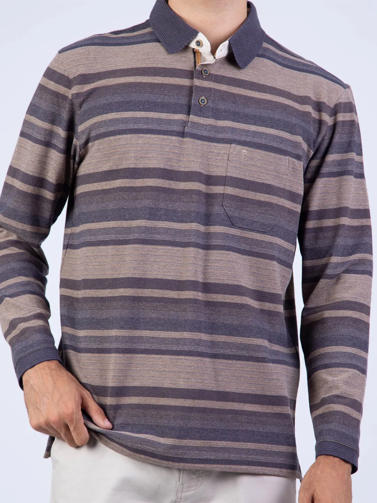 POLO MANGA LARGA HOMBRE PIERRE CARDIN PC-63103POO - 3