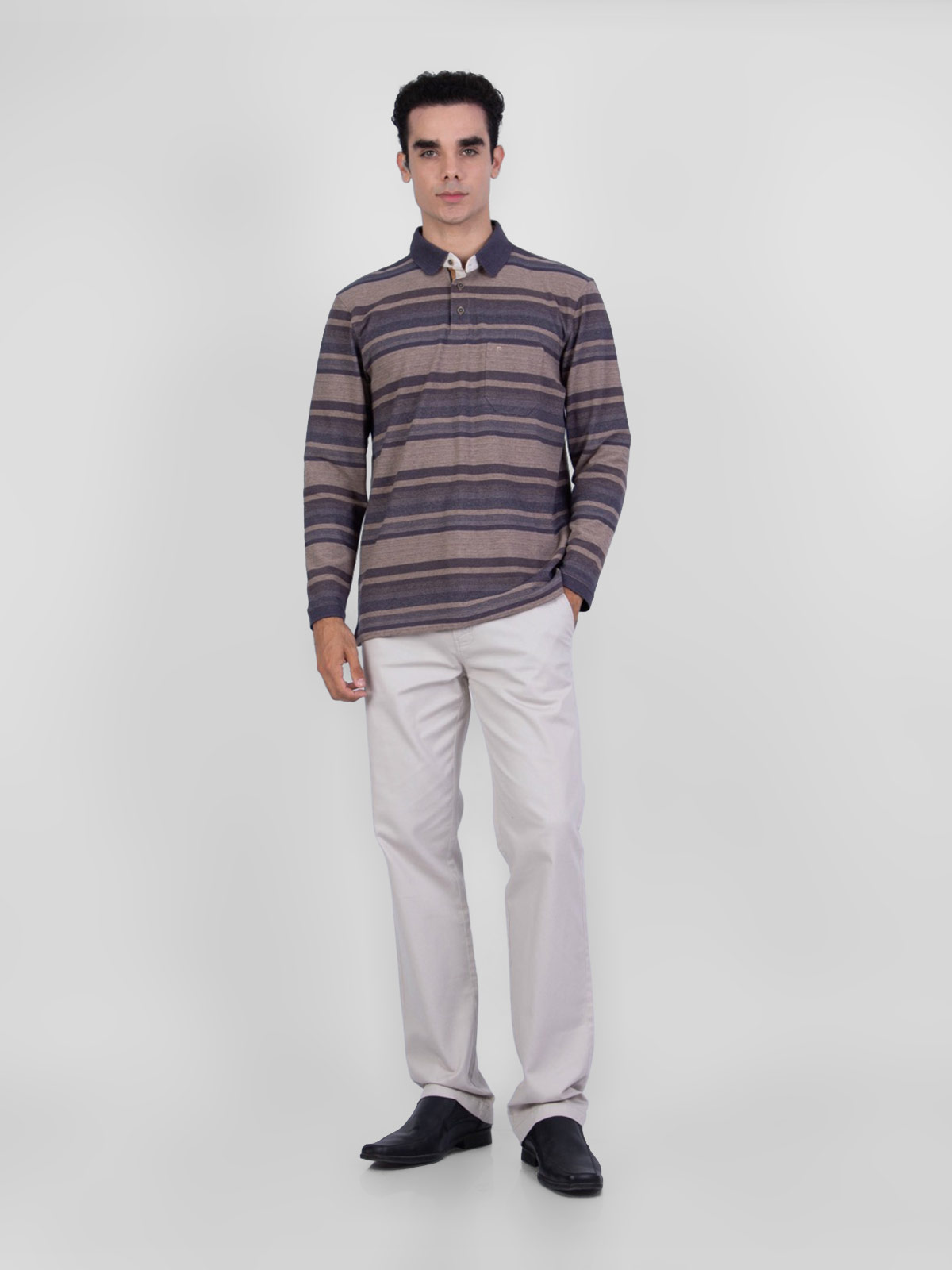 POLO MANGA LARGA HOMBRE PIERRE CARDIN PC-63103POO - 4
