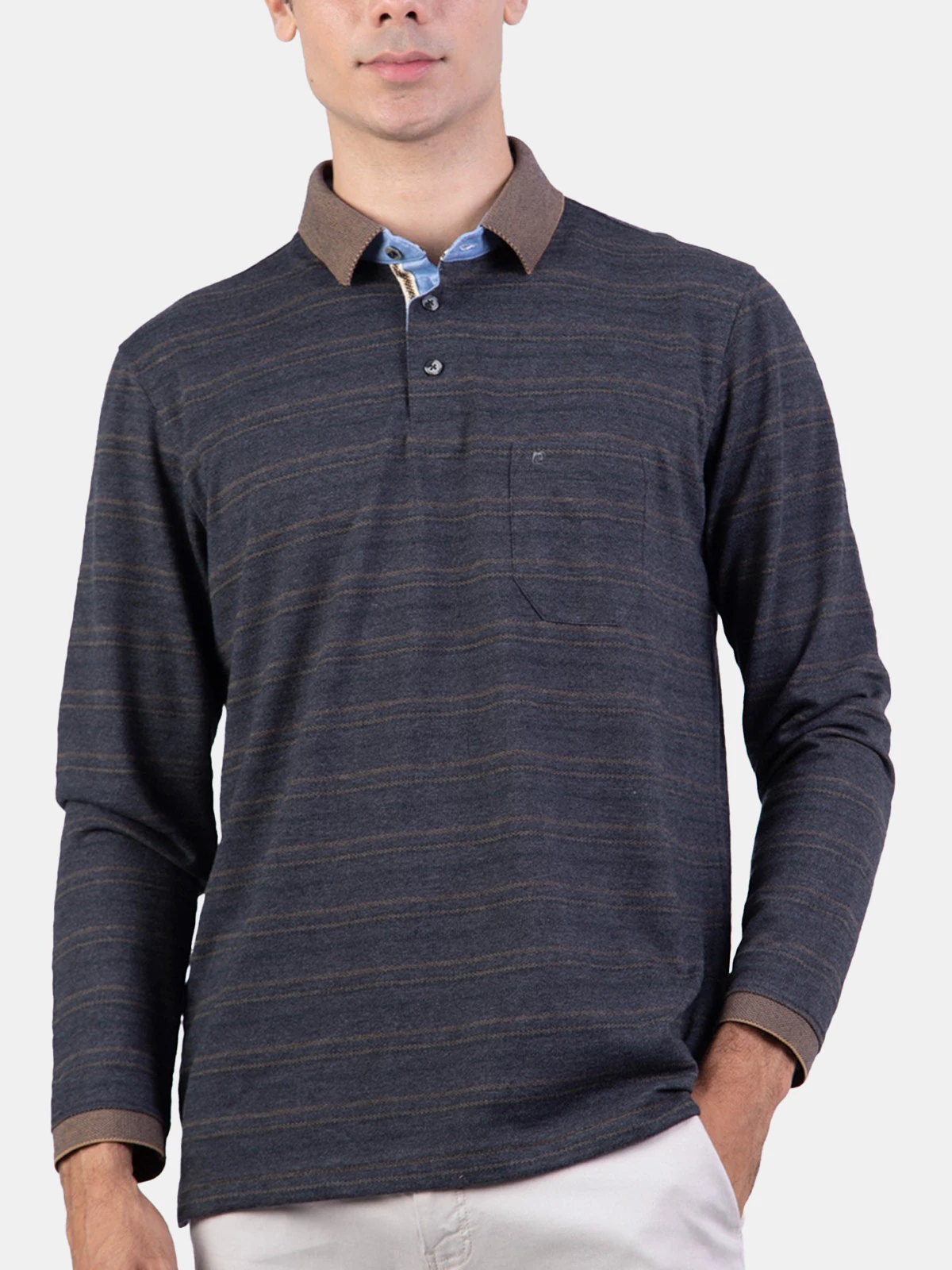 POLO MANGA LARGA HOMBRE PIERRE CARDIN - 3