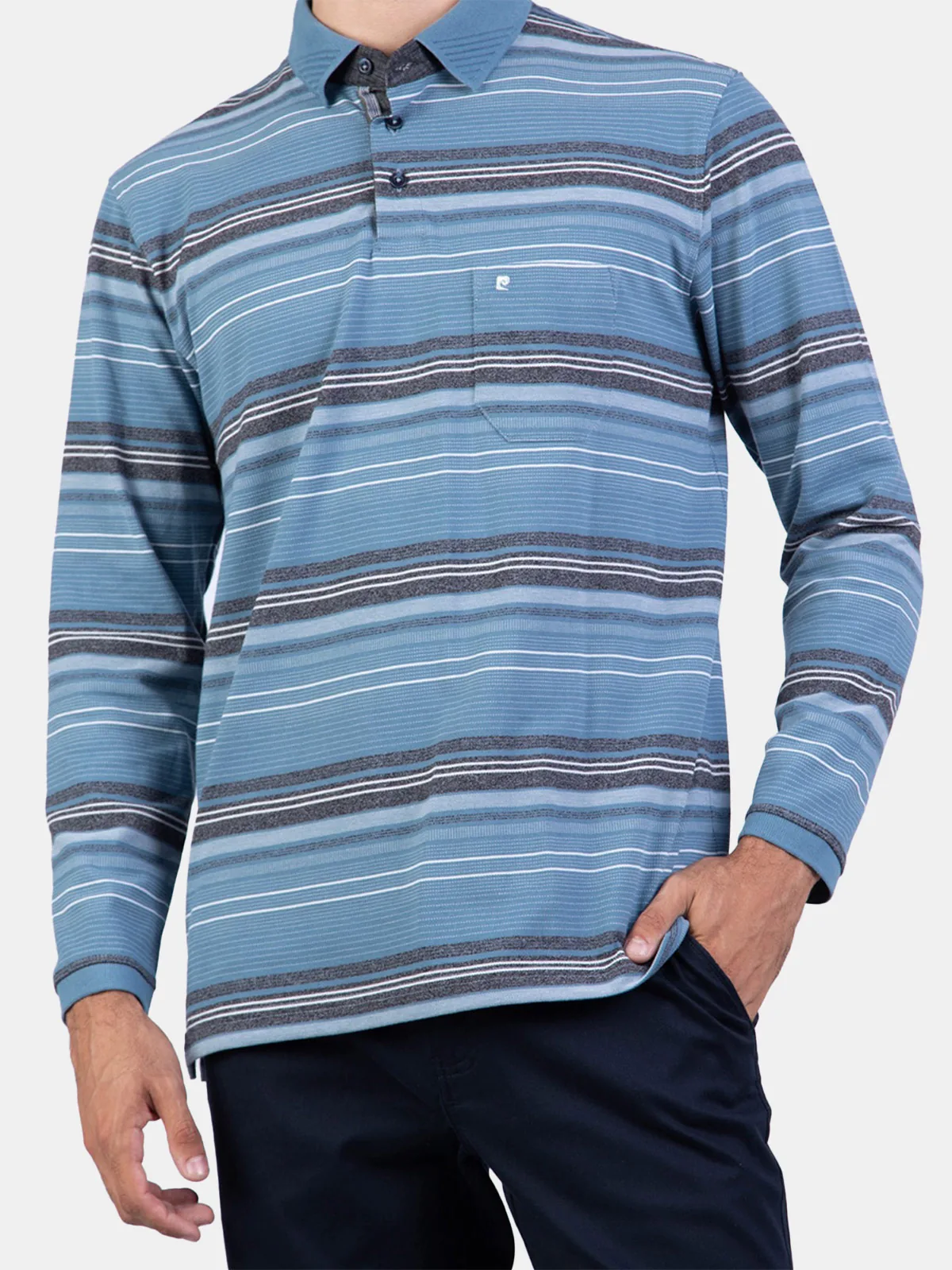 POLO MANGA LARGA HOMBRE PIERRE CARDIN - 3