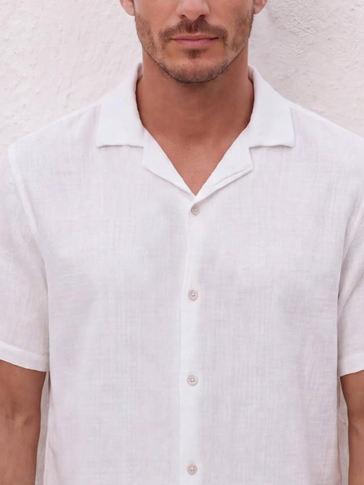 CAMISA MANGA CORTA HOMBRE SPAVALDI BLANCO - 3