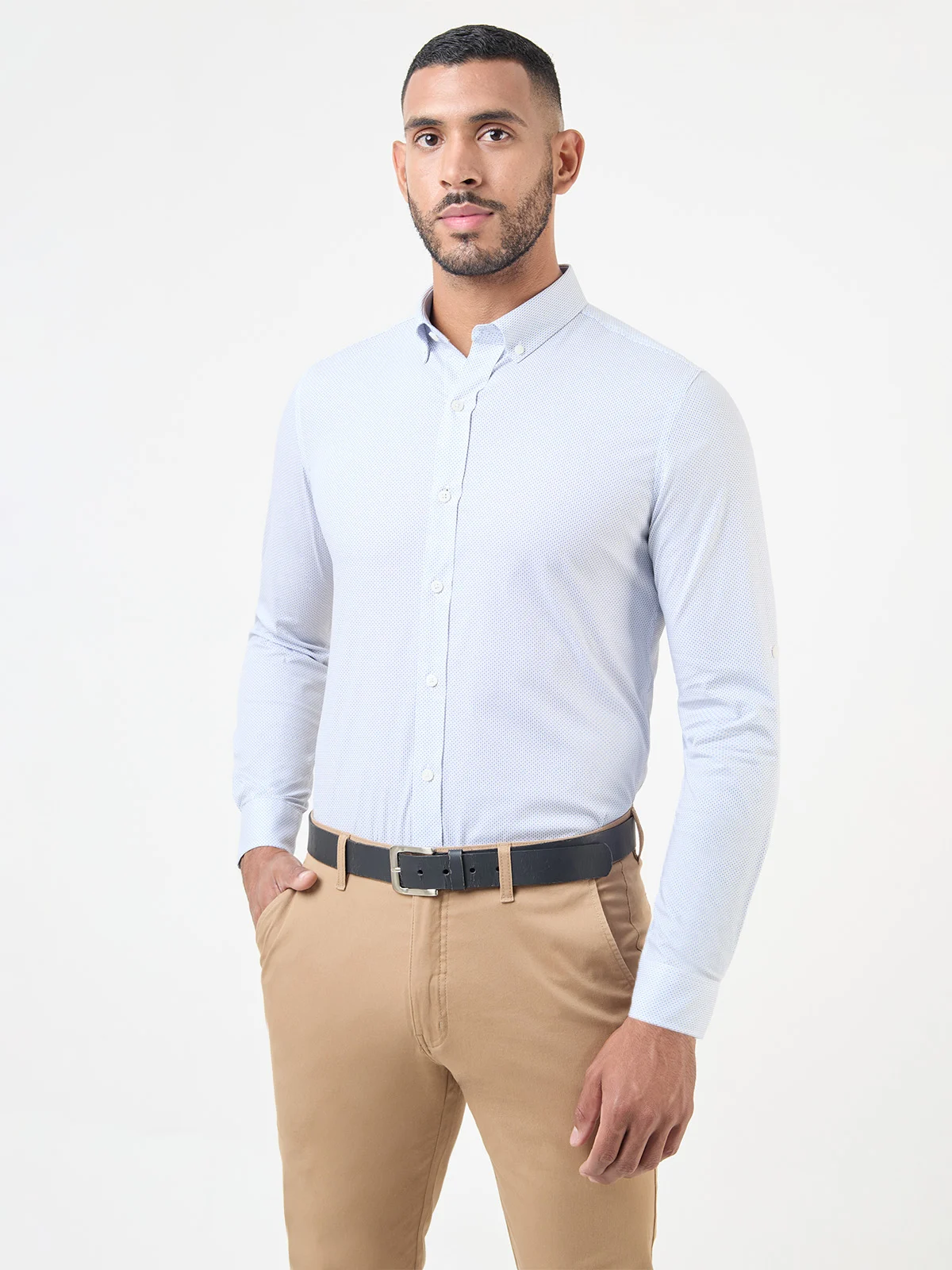 CAMISA MANGA LARGA HOMBRE JOHN HOLDEN PRINT CLEVER 9CY703 - 1