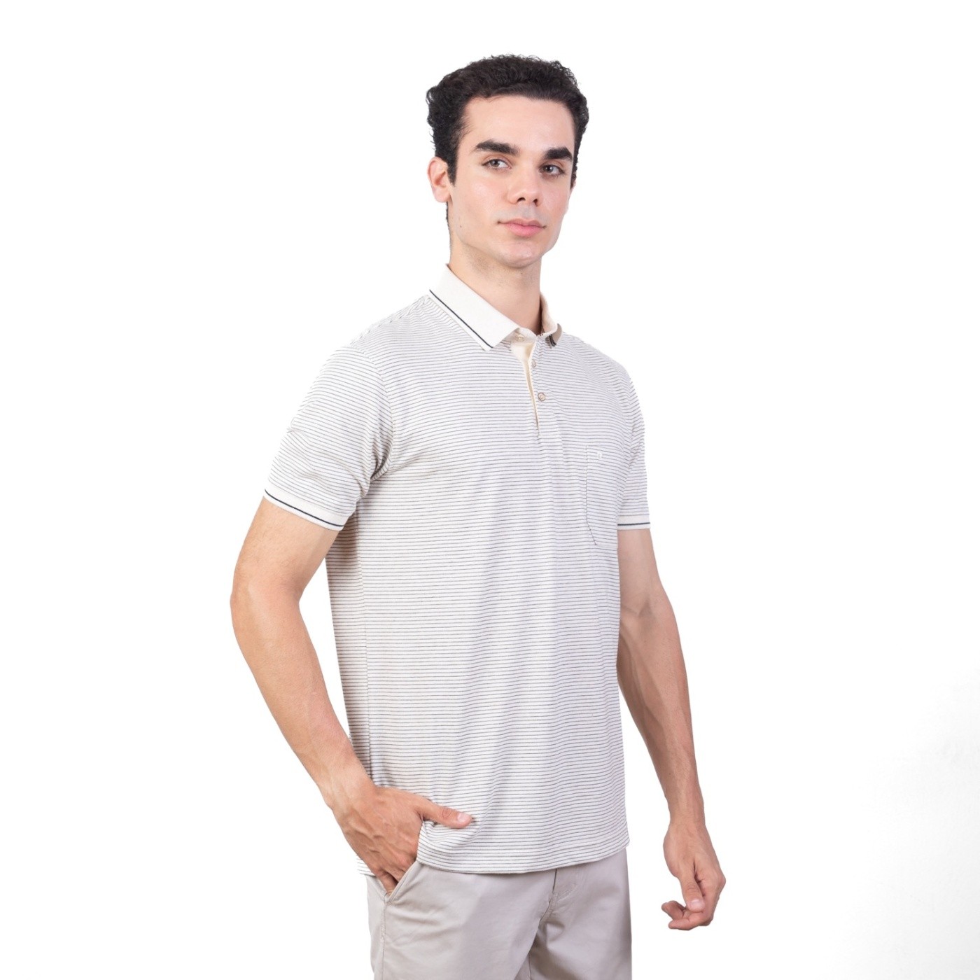 POLO MANGA CORTA HOMBRE PIERRE CARDIN JACQUARD - 3