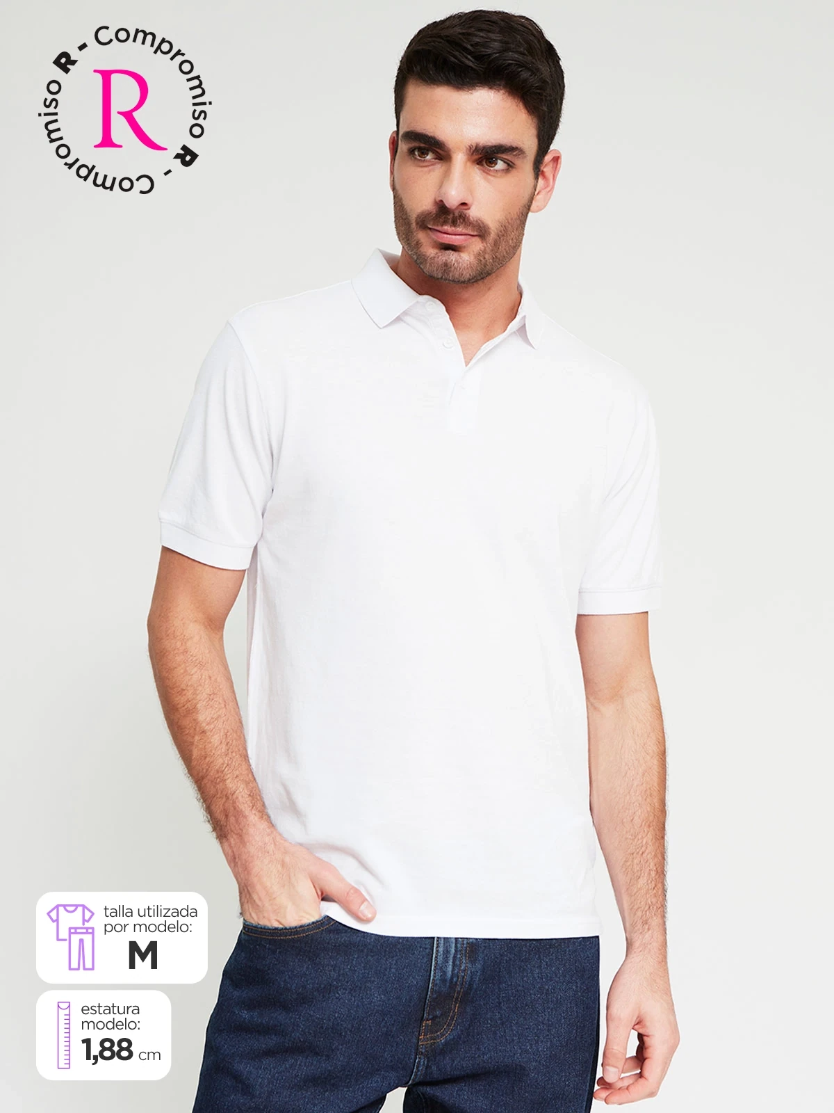 POLO MANGA CORTA ALGODÓN HOMBRE MARQUIS - 1
