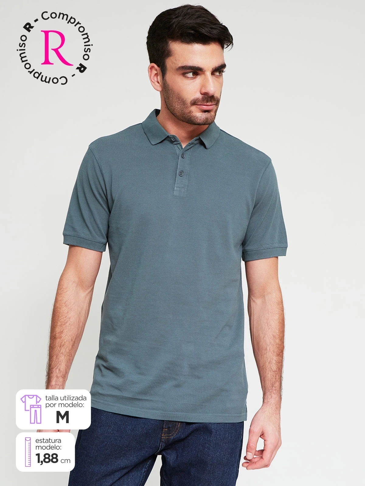 POLO MANGA CORTA ALGODÓN HOMBRE MARQUIS - 1