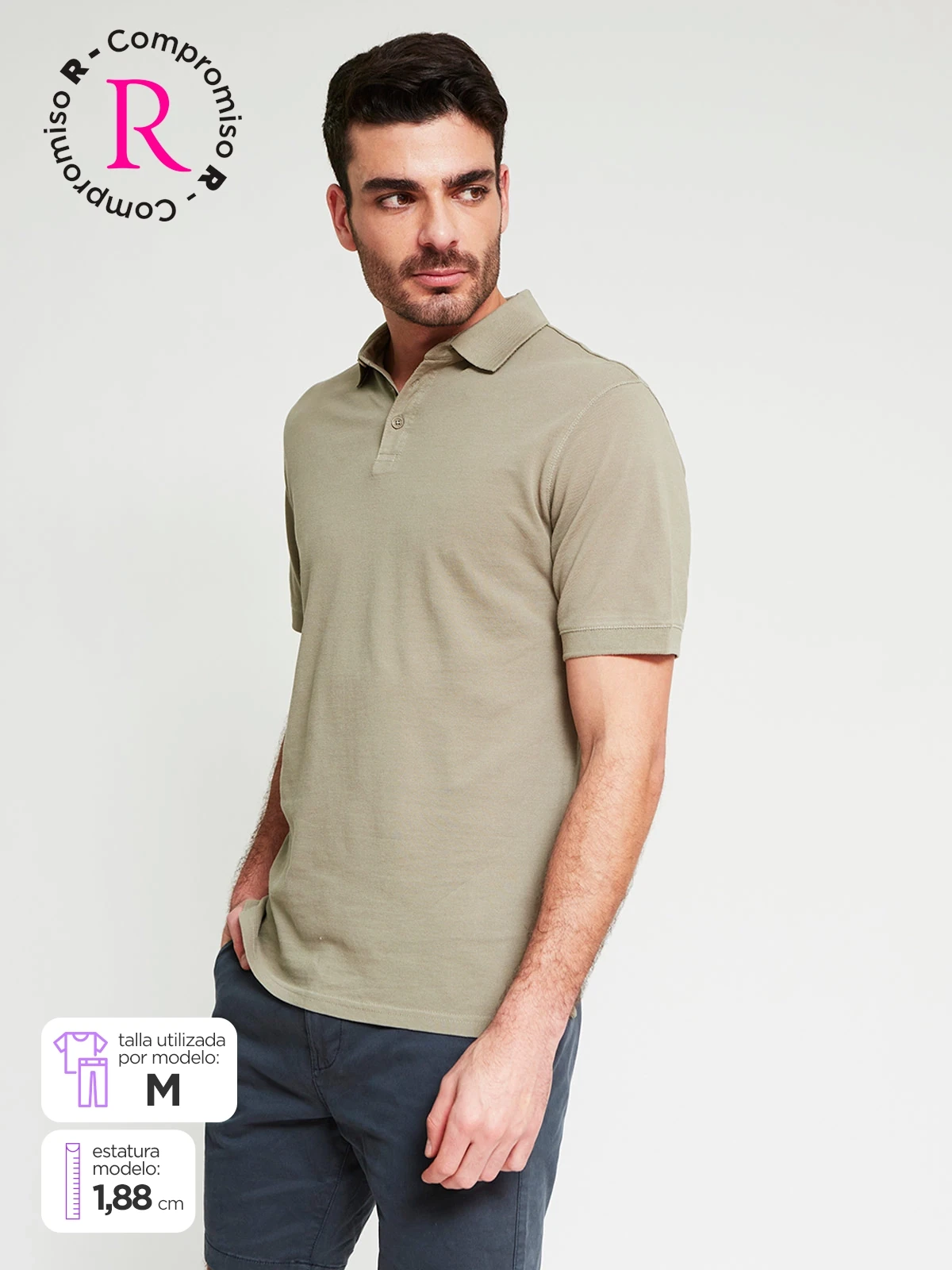 POLO MANGA CORTA ALGODÓN HOMBRE MARQUIS - 1