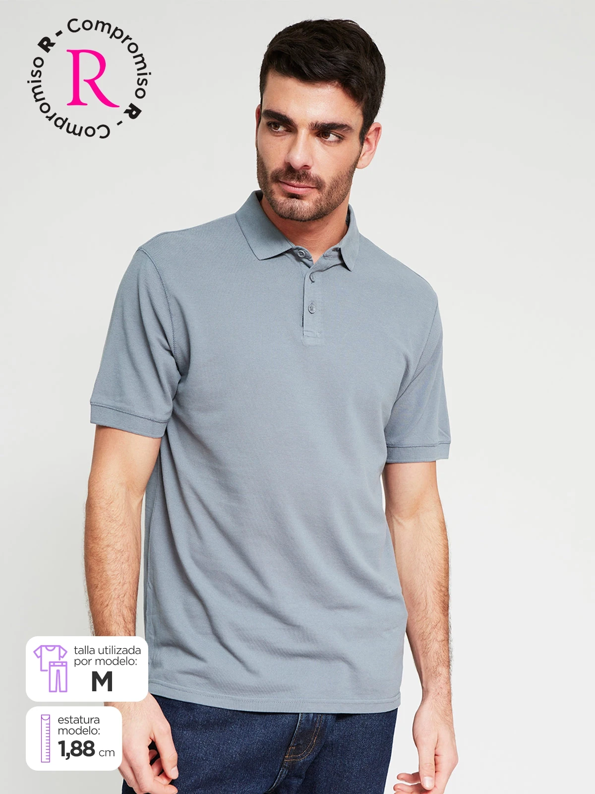 POLO MANGA CORTA ALGODÓN HOMBRE MARQUIS - 1