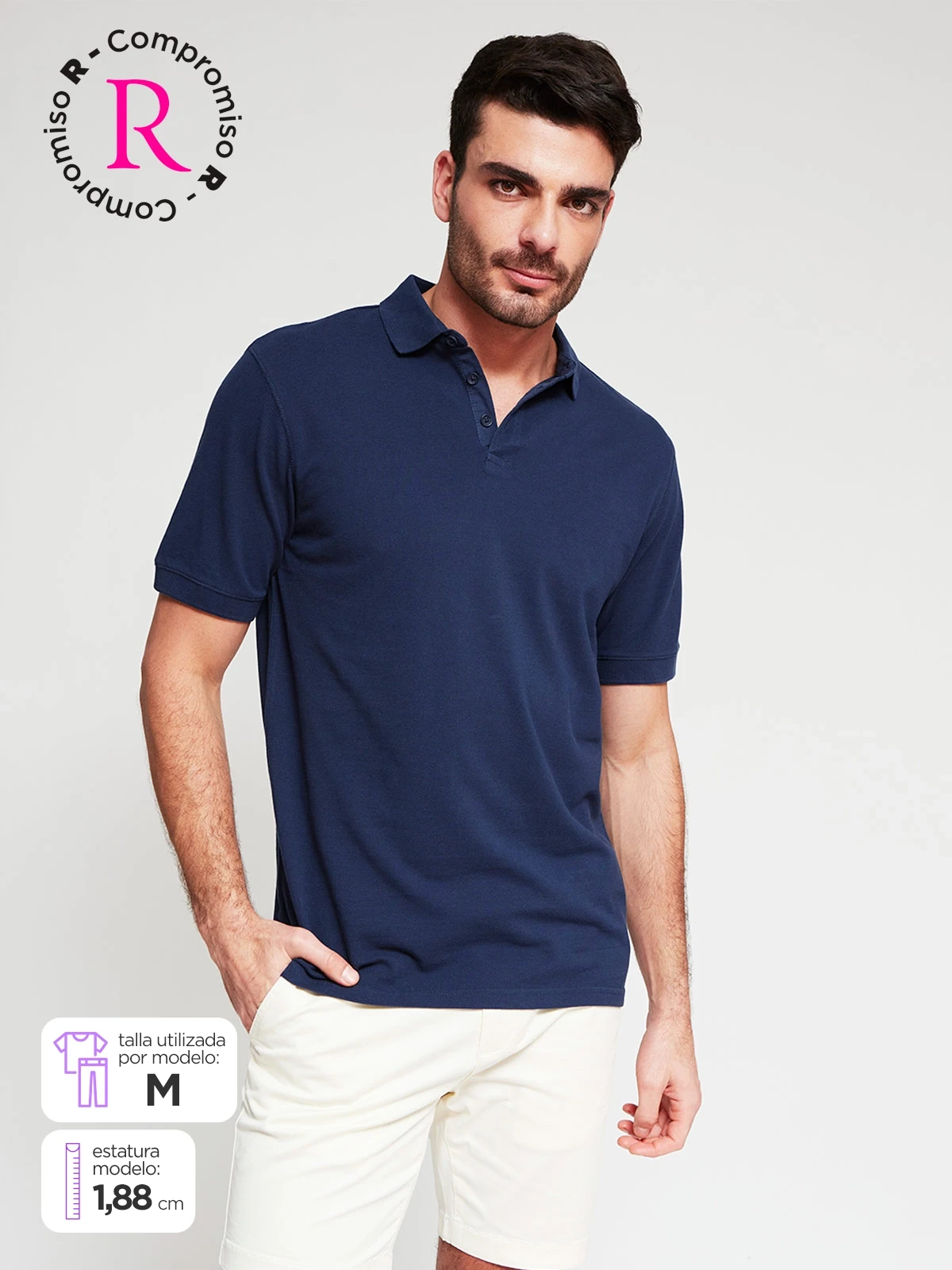 POLO MANGA CORTA ALGODÓN HOMBRE MARQUIS - 1