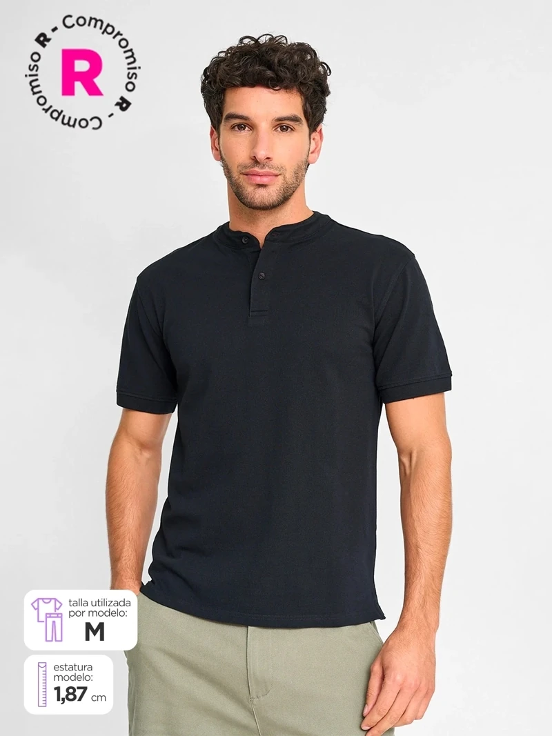 POLO MANGA CORTA ALGODÓN HOMBRE MARQUIS - 1