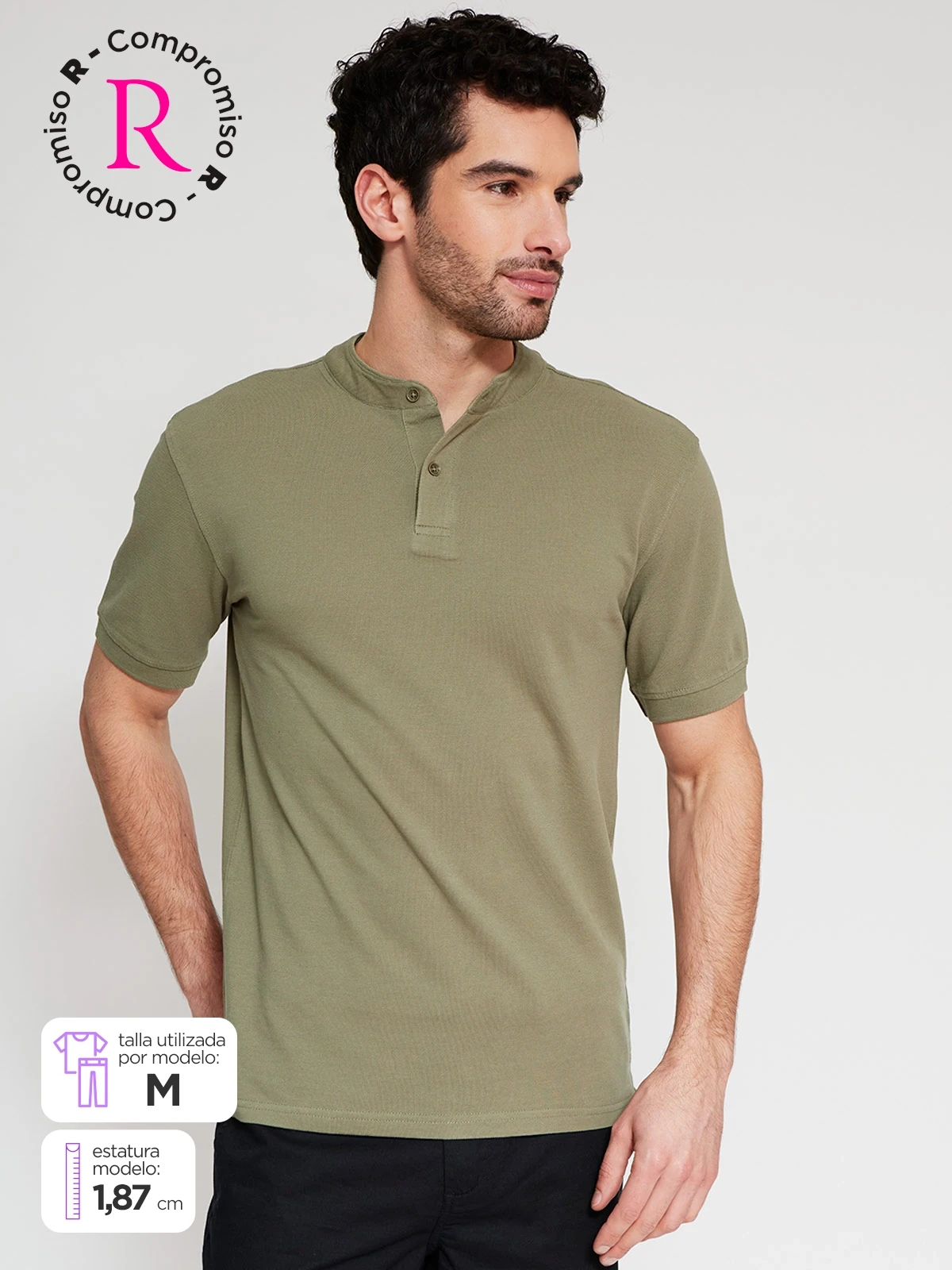 POLO MANGA CORTA ALGODÓN HOMBRE MARQUIS - 1