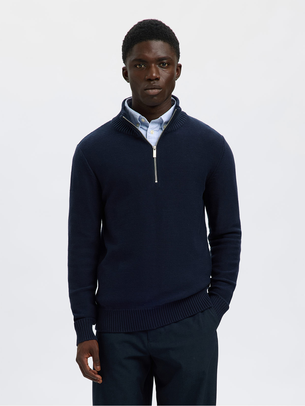 CHOMPA ALGODÓN HOMBRE SELECTED SLMAXEL LS KNIT - 1