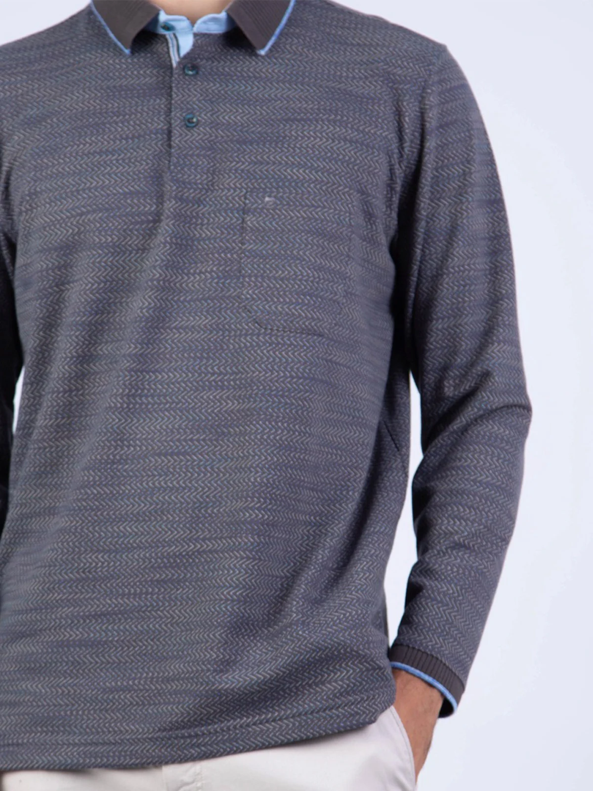 POLO MANGA LARGA HOMBRE PIERRE CARDIN PC-63104POO - 3
