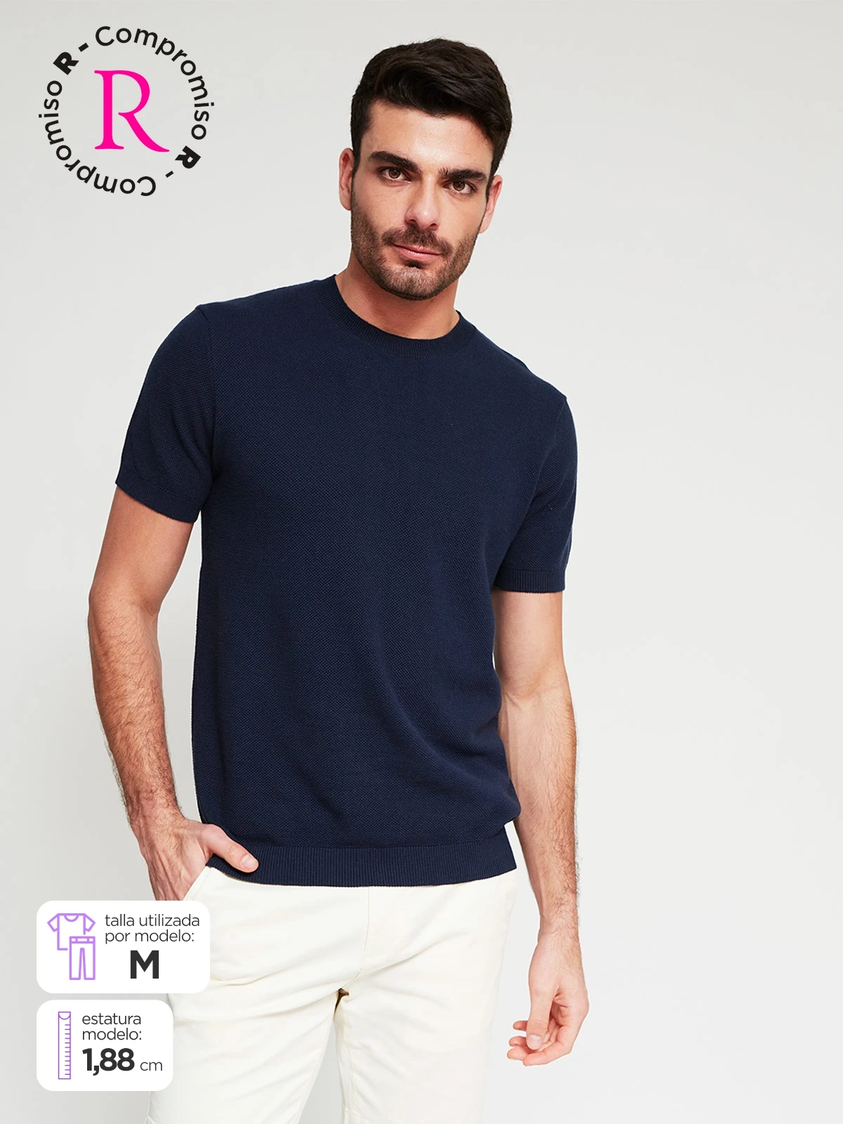 POLO MANGA CORTA ALGODÓN HOMBRE MARQUIS - 1
