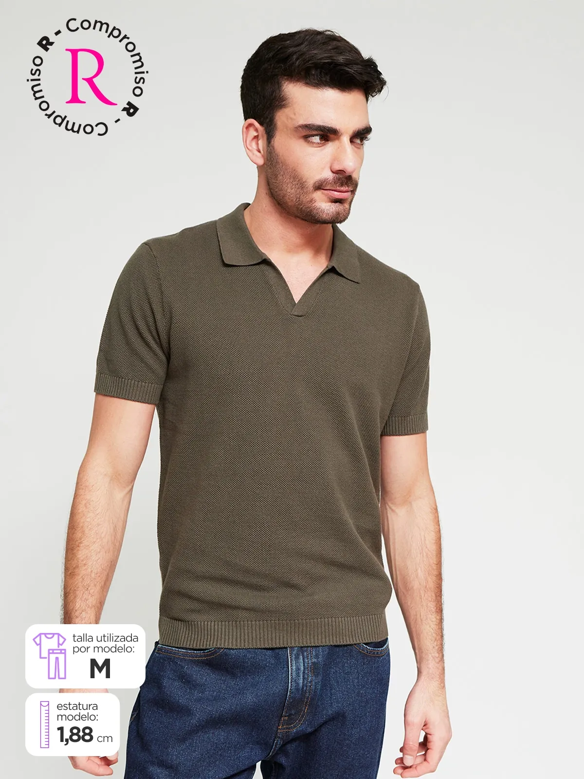 POLO MANGA CORTA ALGODÓN HOMBRE MARQUIS - 1