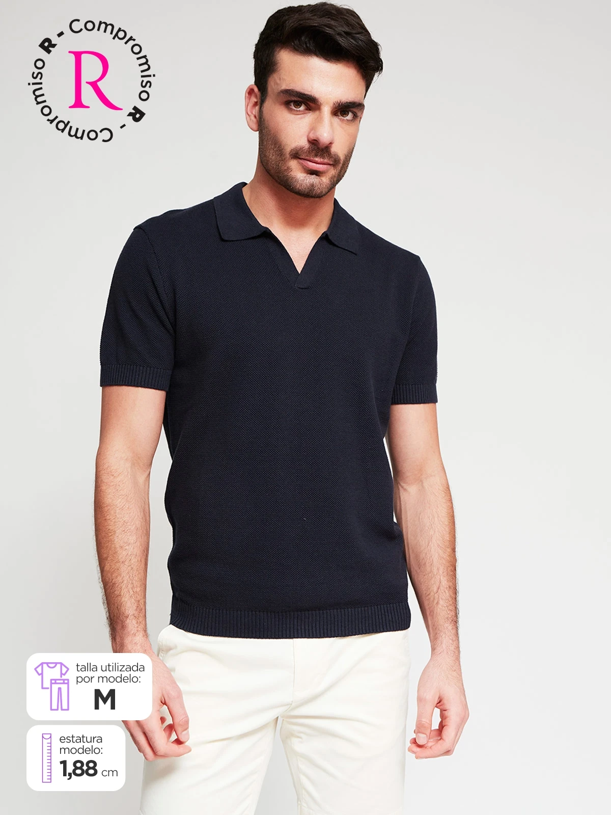 POLO MANGA CORTA ALGODÓN HOMBRE MARQUIS - 1