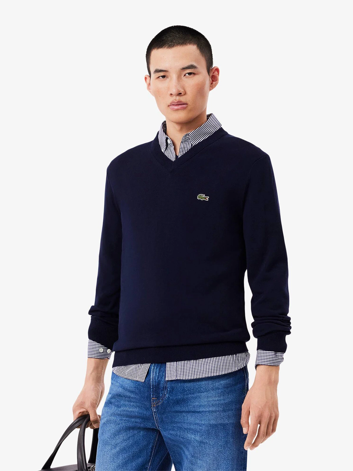 CHOMPA HOMBRE LACOSTE CUELLO EN V - 1