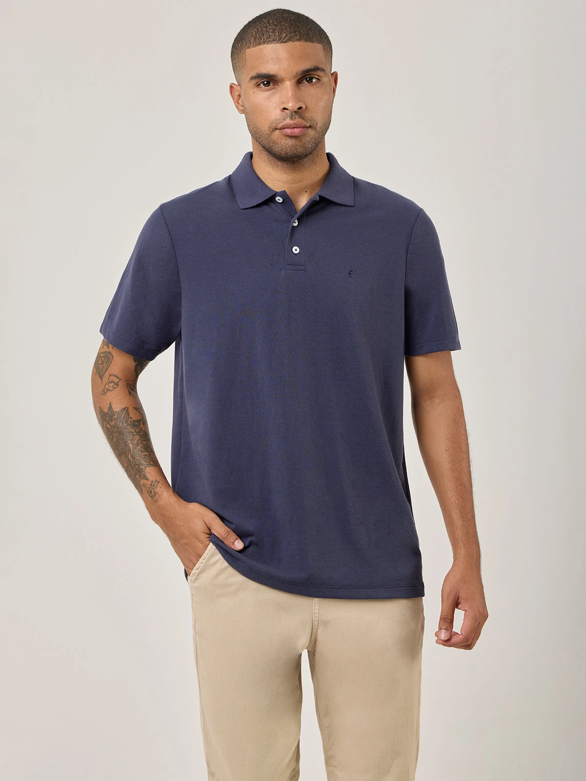 POLO MANGA CORTA HOMBRE KENNETH STEVENS PIQUE - 1