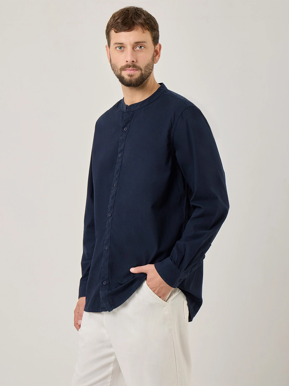 CAMISA MANGA LARGA HOMBRE KENNETH STEVENS MAO - 3