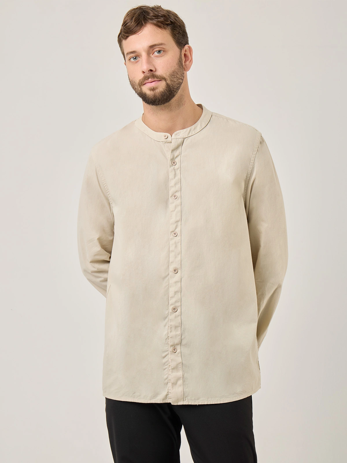 CAMISA MANGA LARGA HOMBRE KENNETH STEVENS MAO - 1