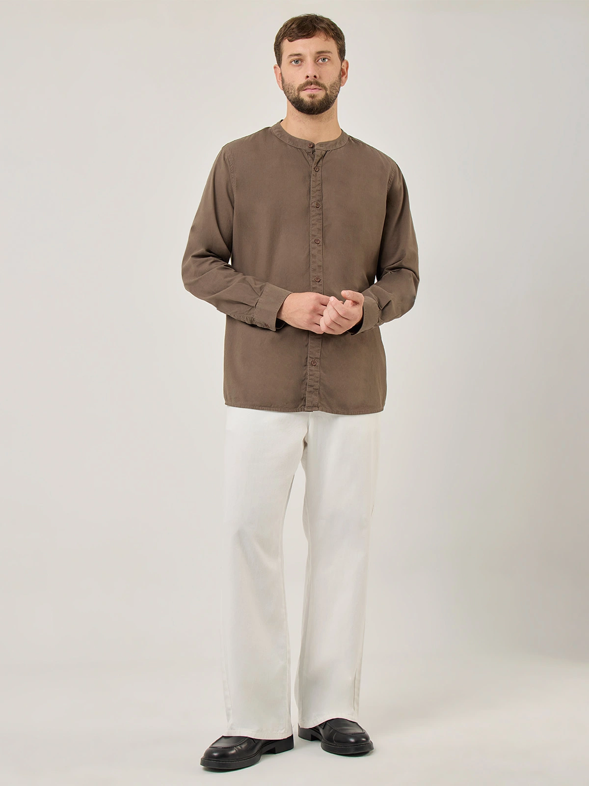 CAMISA MANGA LARGA HOMBRE KENNETH STEVENS MAO - 5