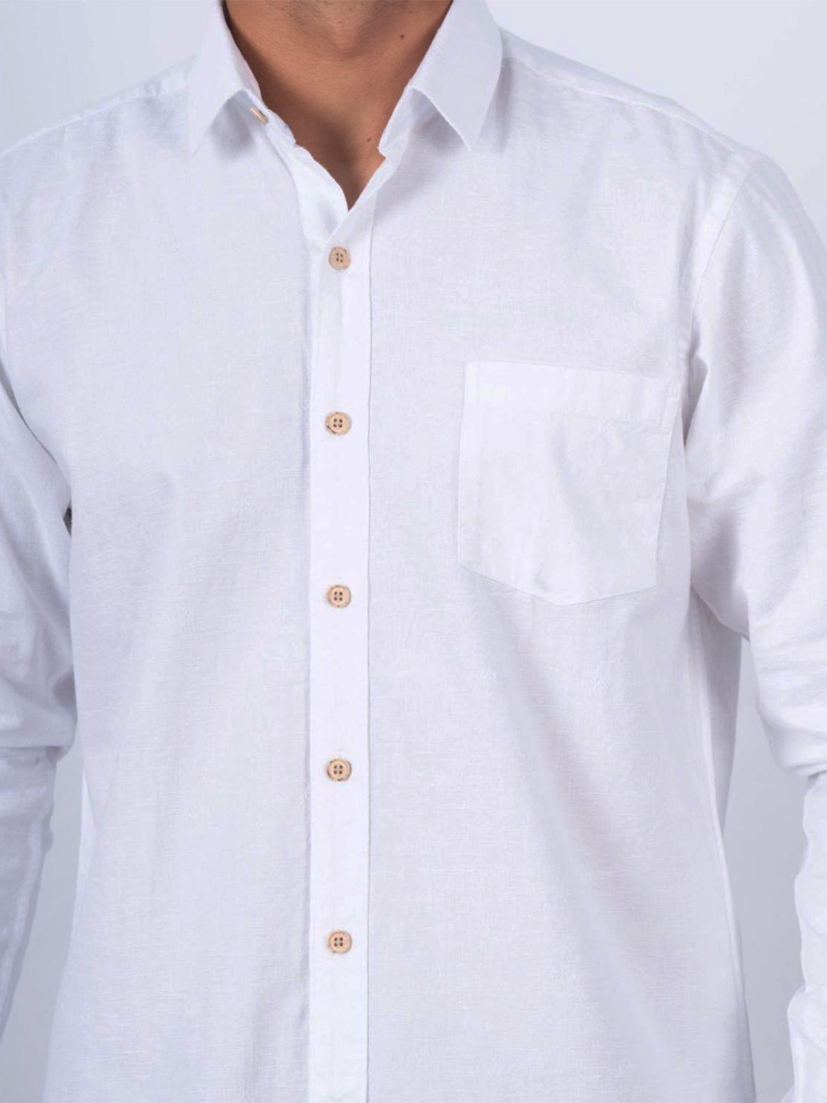 CAMISA MANGA LARGA LINO HOMBRE PIERRE CARDIN - 4
