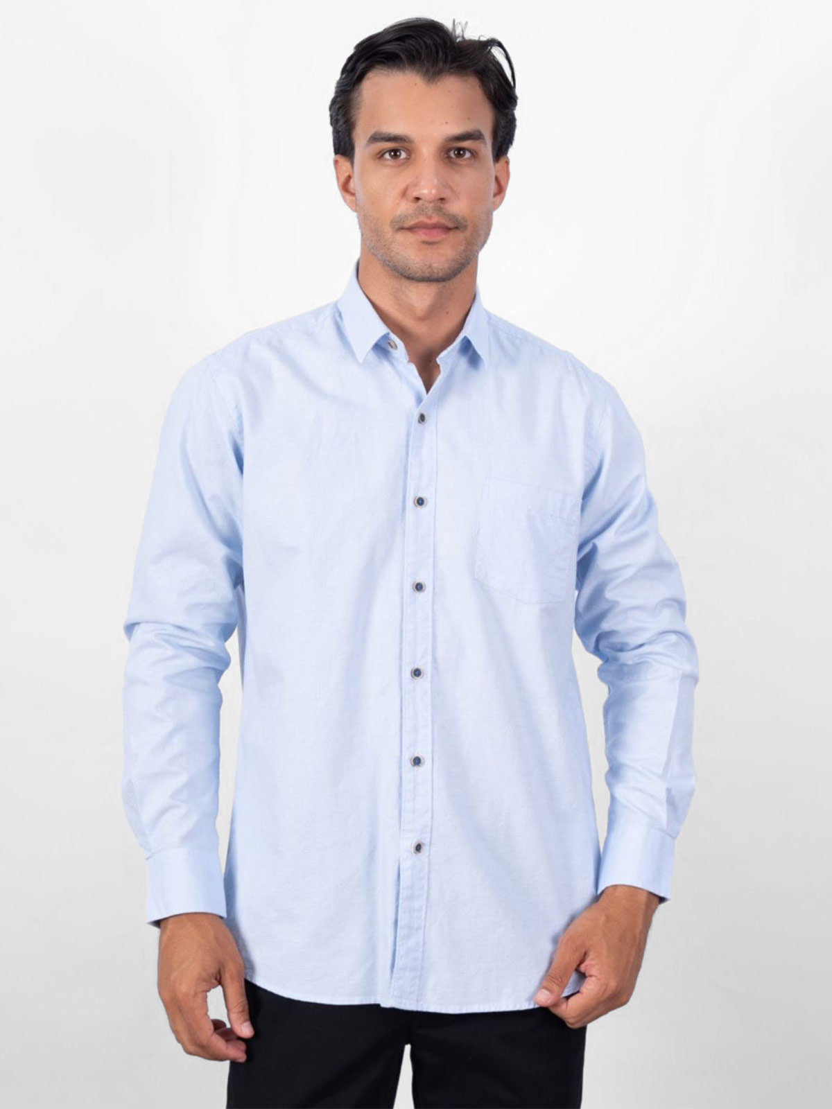 CAMISA MANGA LARGA LINO HOMBRE PIERRE CARDIN - 1