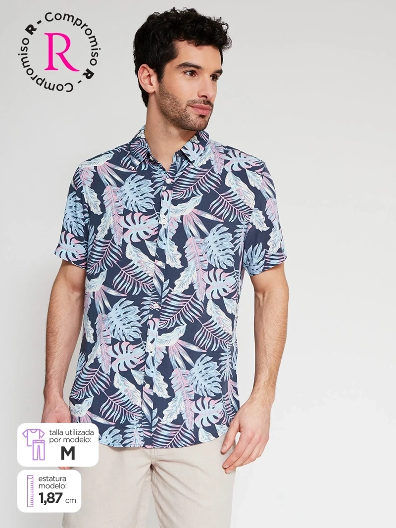 CAMISA MANGA CORTA HOMBRE NAVIGATA - 1