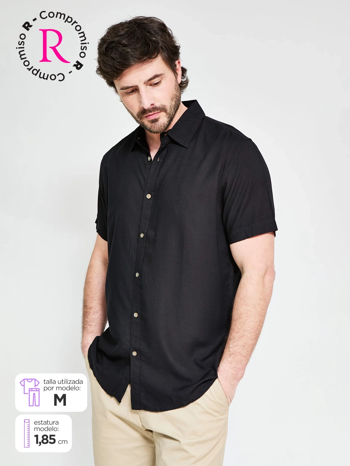 CAMISA MANGA CORTA HOMBRE KENNETH STEVENS - 1