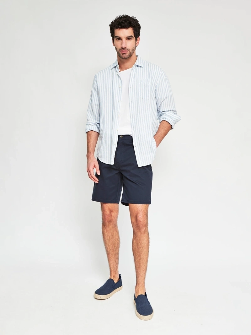 SHORTS ALGODÓN HOMBRE KENNETH STEVENS AZUL MARINO - 4