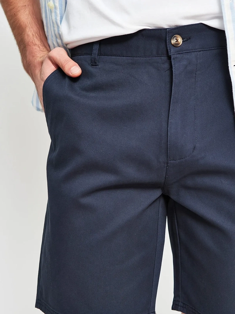 SHORTS ALGODÓN HOMBRE KENNETH STEVENS AZUL MARINO - 3
