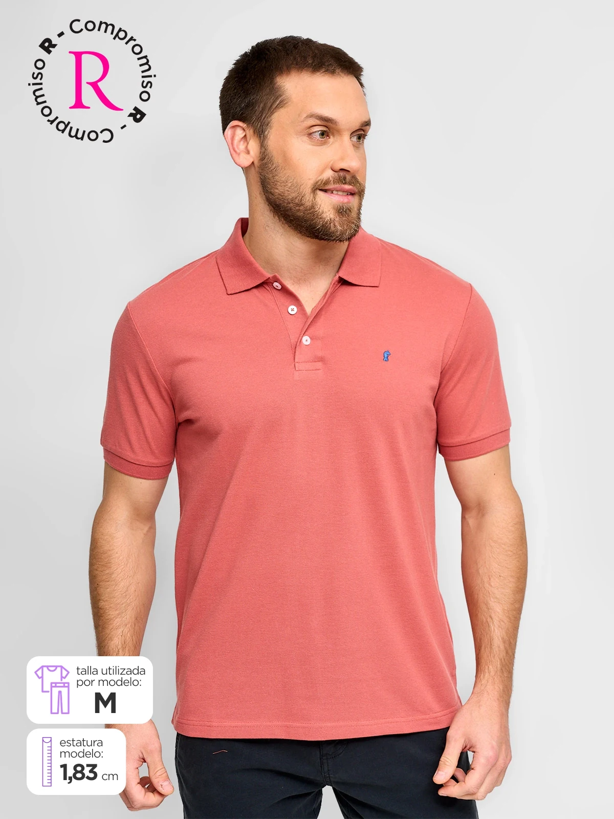 POLO MANGA CORTA ALGODÓN HOMBRE KENNETH STEVENS - 1
