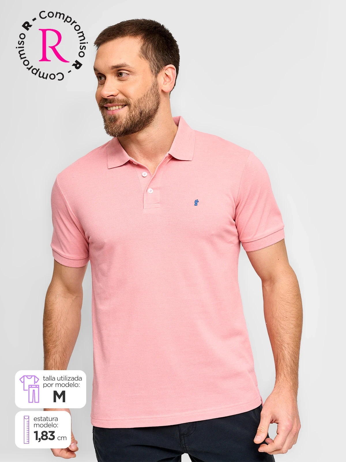 POLO MANGA CORTA ALGODÓN HOMBRE KENNETH STEVENS - 1