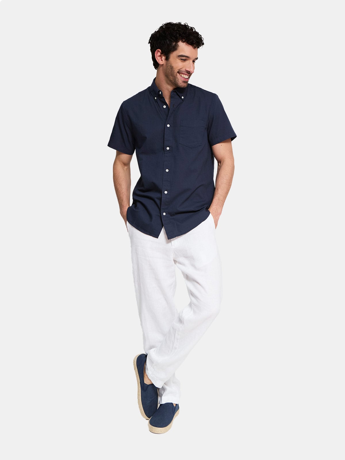 PANTALON LINO HOMBRE CACHAREL - 1