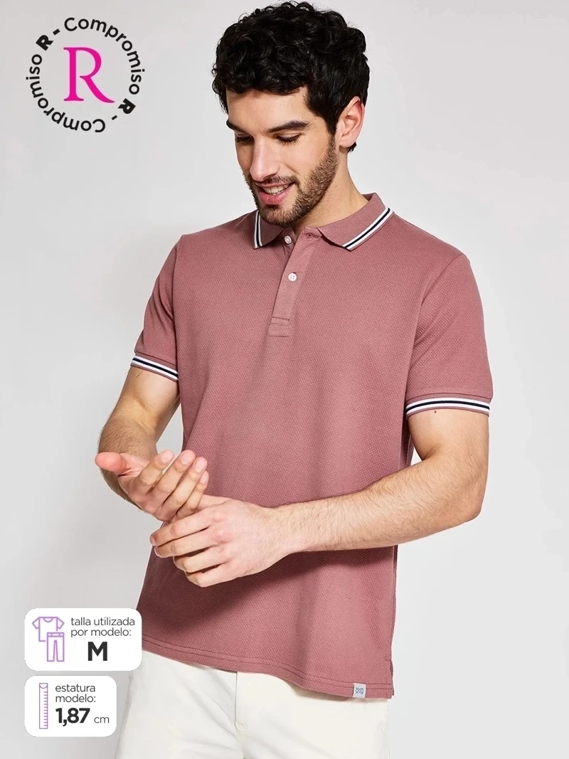 POLO MANGA CORTA ALGODÓN HOMBRE NAVIGATA - 1