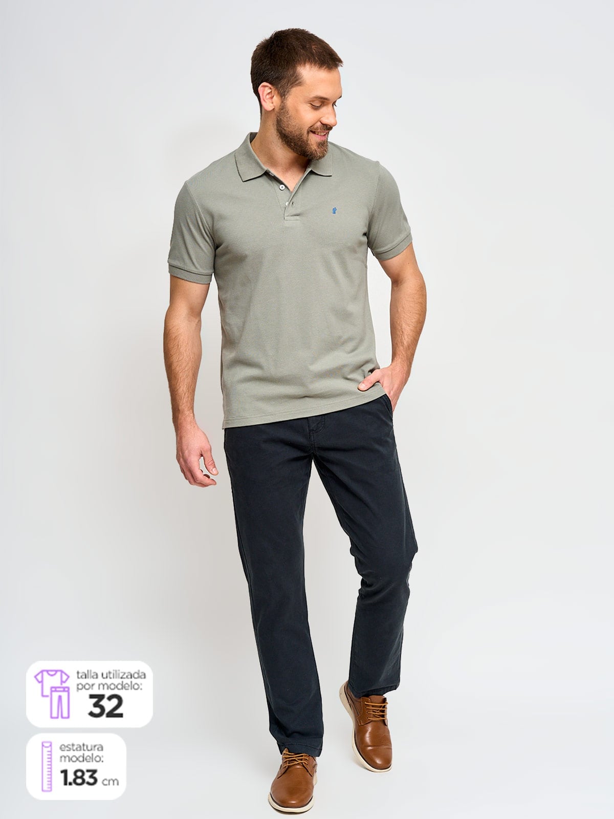 PANTALÓN ALGODÓN HOMBRE CACHAREL - 1