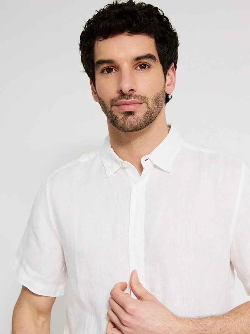CAMISA MANGA LARGA LINO HOMBRE CACHAREL ELAIN - 4