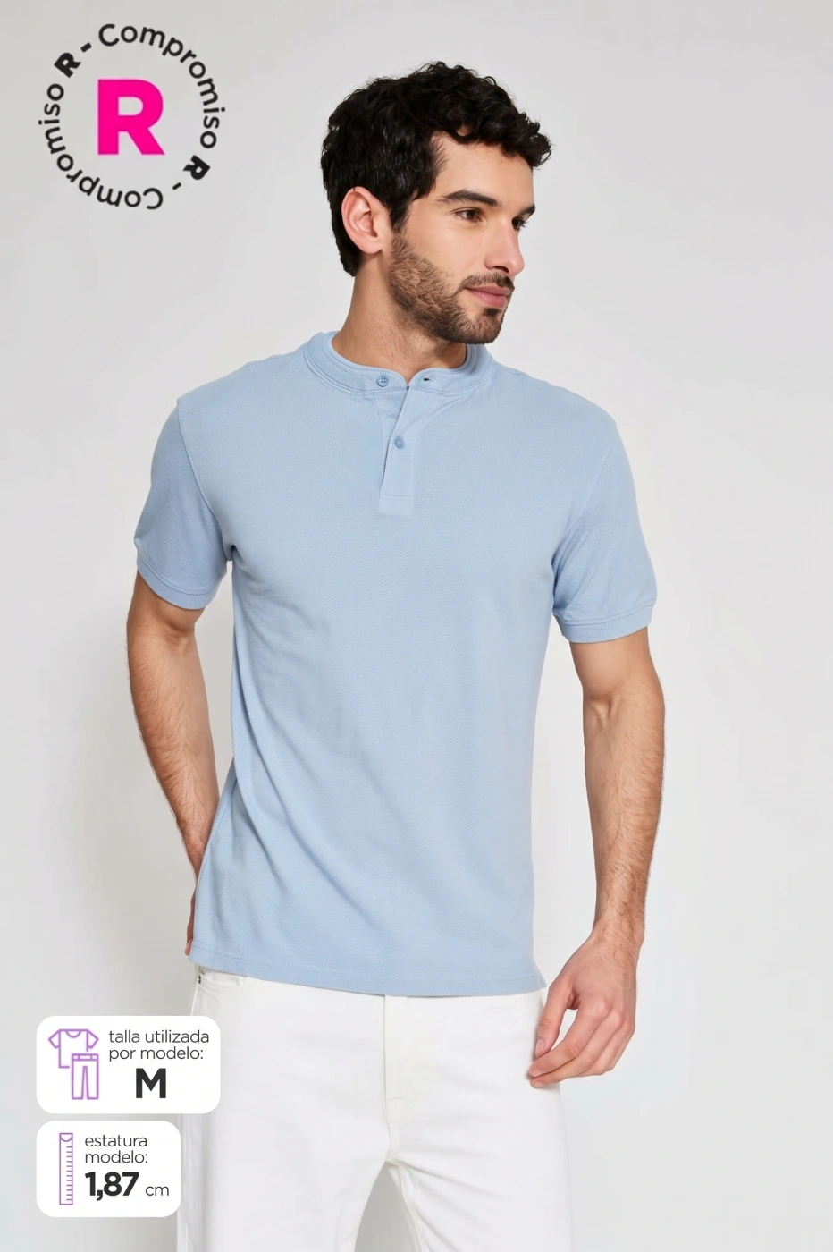 POLO MANGA CORTA ALGODÓN HOMBRE MARQUIS - 1