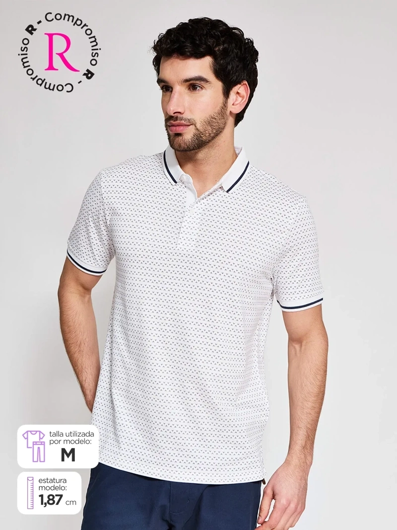 POLO MANGA CORTA ALGODÓN HOMBRE KENNETH STEVENS - 1