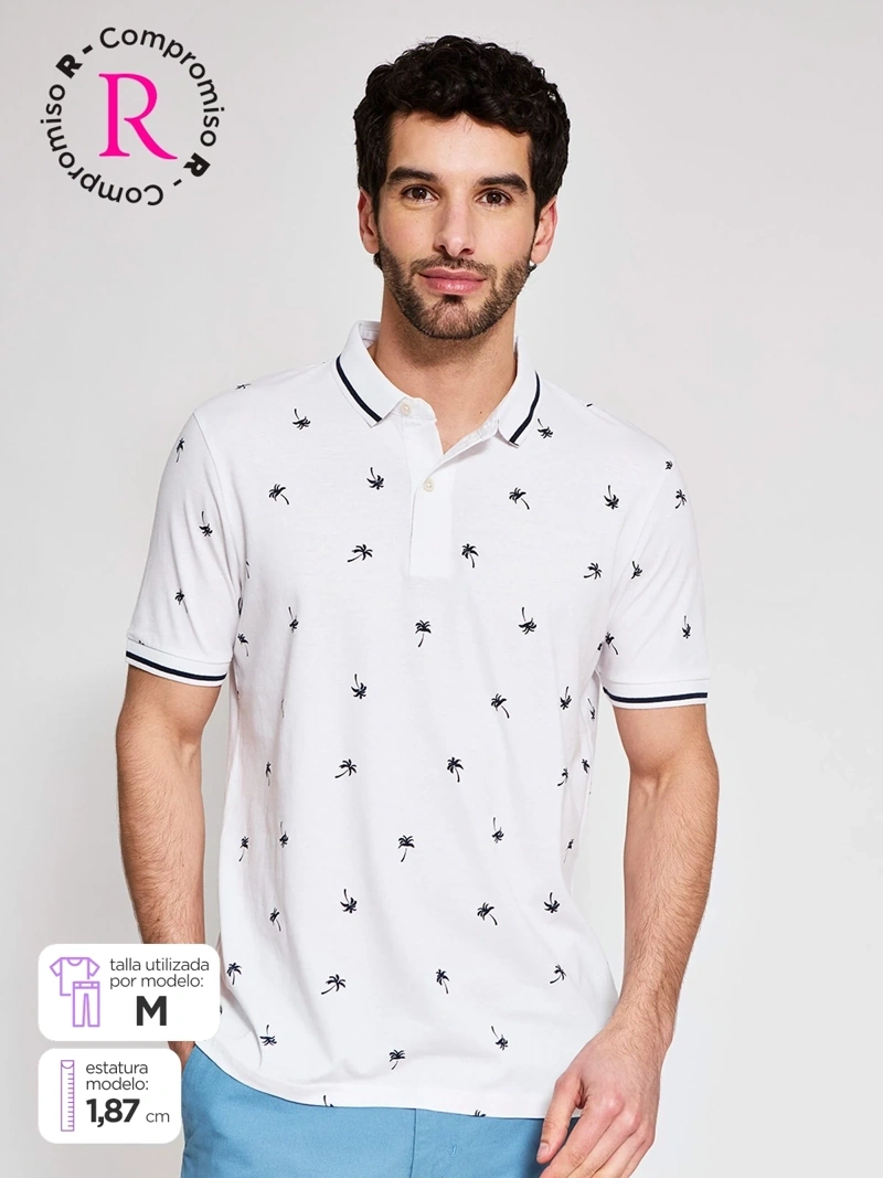 POLO MANGA CORTA ALGODÓN HOMBRE KENNETH STEVENS - 1