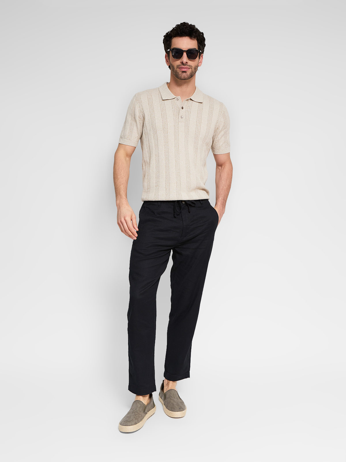 PANTALON ALGODÓN LINO HOMBRE MARQUIS FORMAL - 1