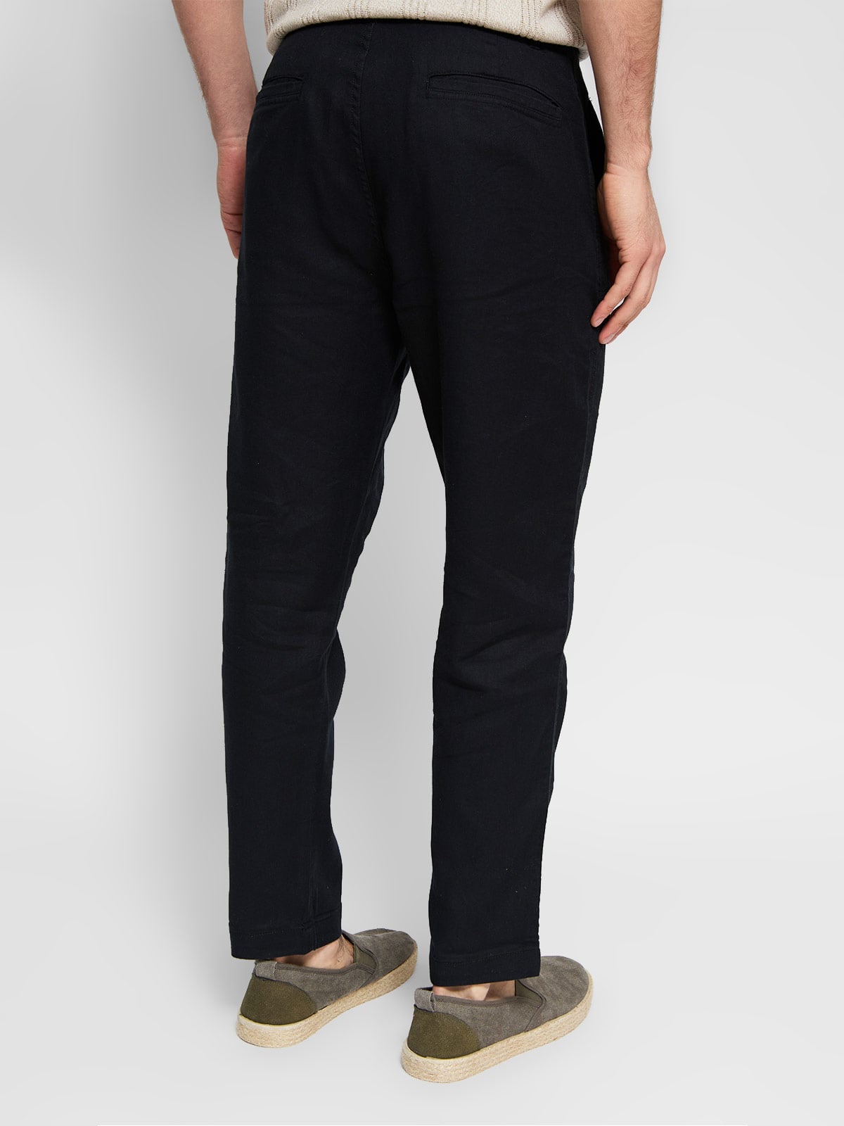 PANTALON ALGODÓN LINO HOMBRE MARQUIS NEGRO - 3